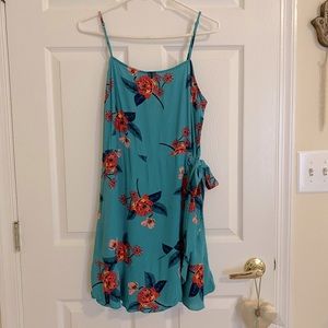 Express Floral Wrap Dress